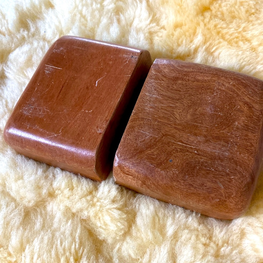 Twin Teak Catch-all set - Picture 3 of 4